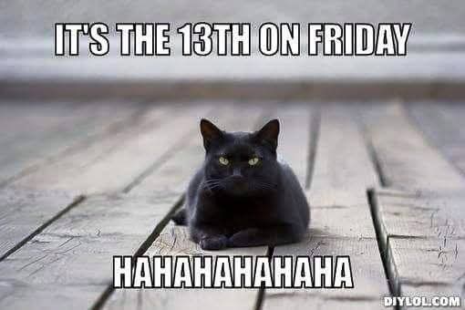 Fredag den 13. og valentine dagen etter.